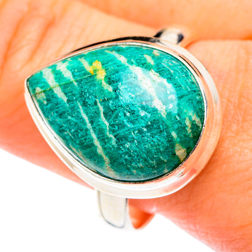 Amazonite Rings handcrafted by Ana Silver Co - RING75476