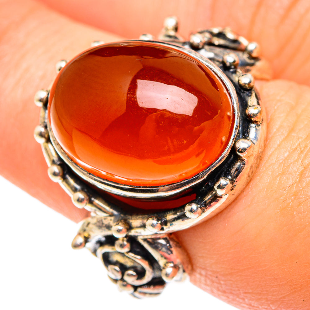 Carnelian Rings handcrafted by Ana Silver Co - RING75482