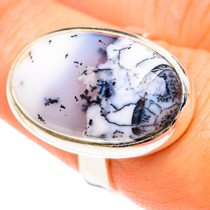 Dendritic Opal Rings handcrafted by Ana Silver Co - RING75495