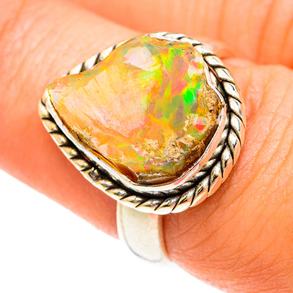 Ethiopian Opal Rings handcrafted by Ana Silver Co - RING75499
