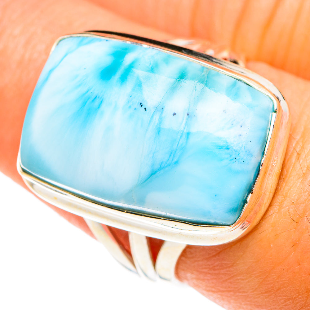 Larimar Rings handcrafted by Ana Silver Co - RING75505