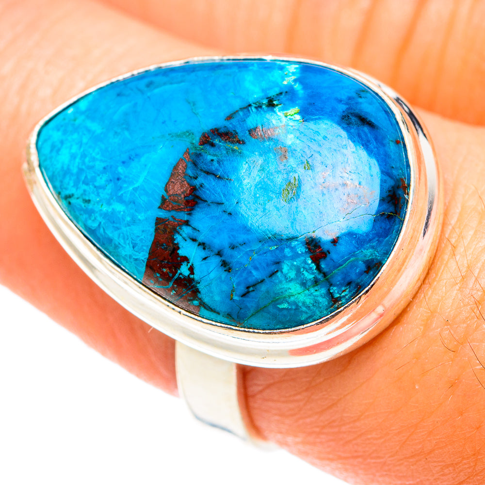 Chrysocolla Rings handcrafted by Ana Silver Co - RING75506