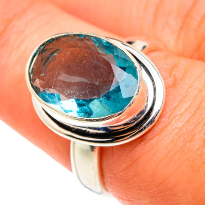 Blue Fluorite Rings handcrafted by Ana Silver Co - RING75507