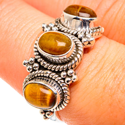 Tiger Eye Rings handcrafted by Ana Silver Co - RING75513