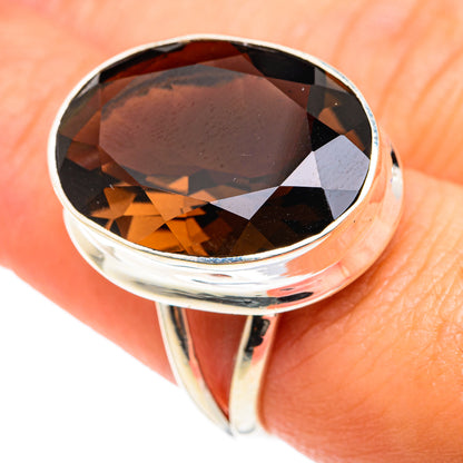 Smoky Quartz Rings handcrafted by Ana Silver Co - RING75514