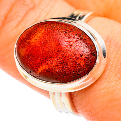 Sponge Coral Rings handcrafted by Ana Silver Co - RING75515