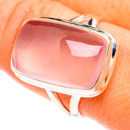 Rose Quartz Rings handcrafted by Ana Silver Co - RING75517