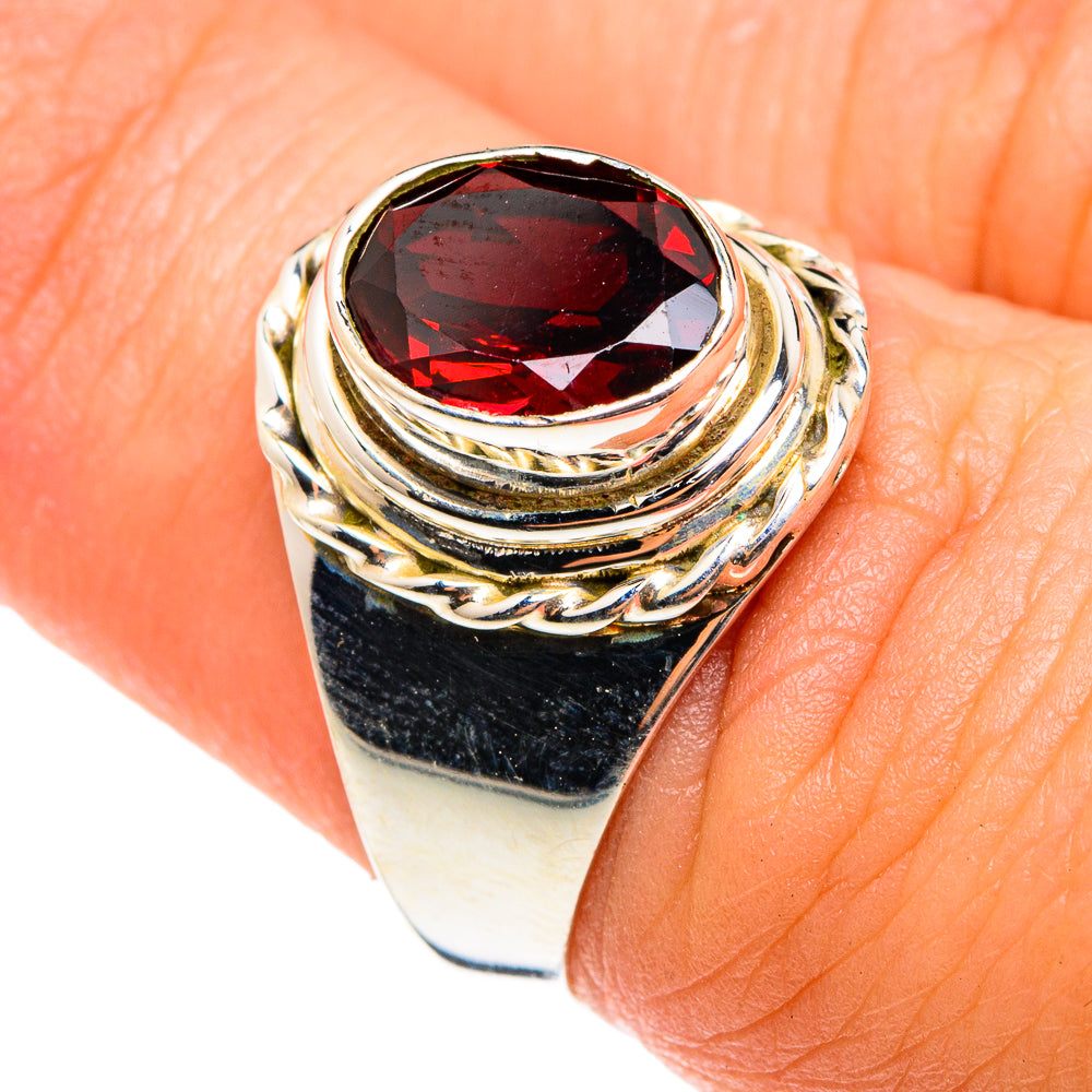 Garnet Rings handcrafted by Ana Silver Co - RING75519
