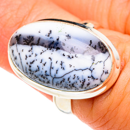Dendritic Opal Rings handcrafted by Ana Silver Co - RING75525