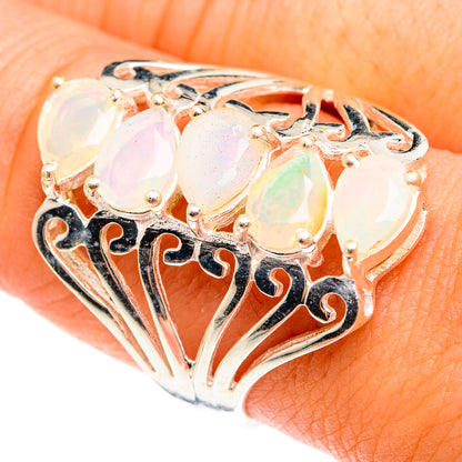 Ethiopian Opal Rings handcrafted by Ana Silver Co - RING75530