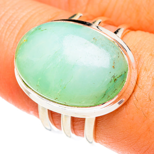 Green Moonstone Rings handcrafted by Ana Silver Co - RING75539