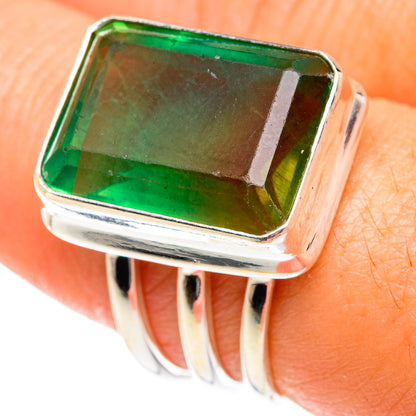 Green Fluorite Rings handcrafted by Ana Silver Co - RING75541