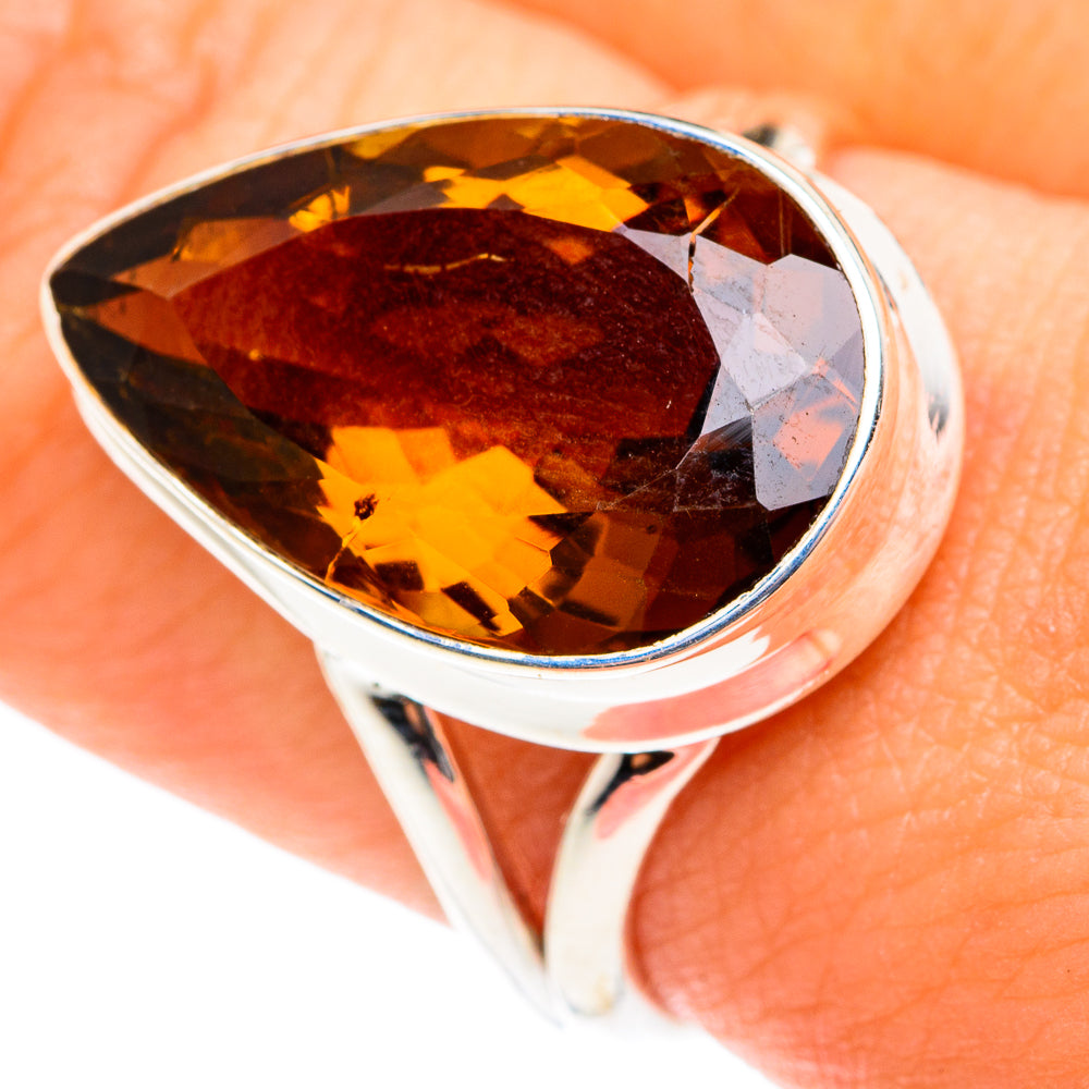 Mandarin Citrine Rings handcrafted by Ana Silver Co - RING75542