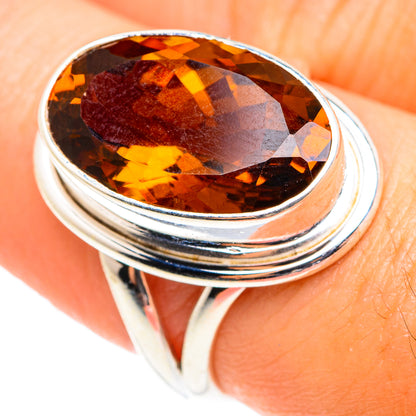 Mandarin Citrine Rings handcrafted by Ana Silver Co - RING75544