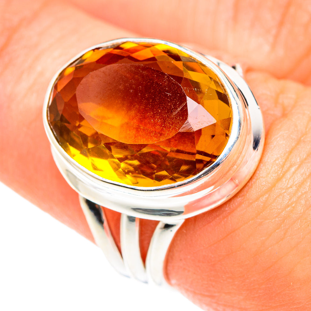 Mandarin Citrine Rings handcrafted by Ana Silver Co - RING75545