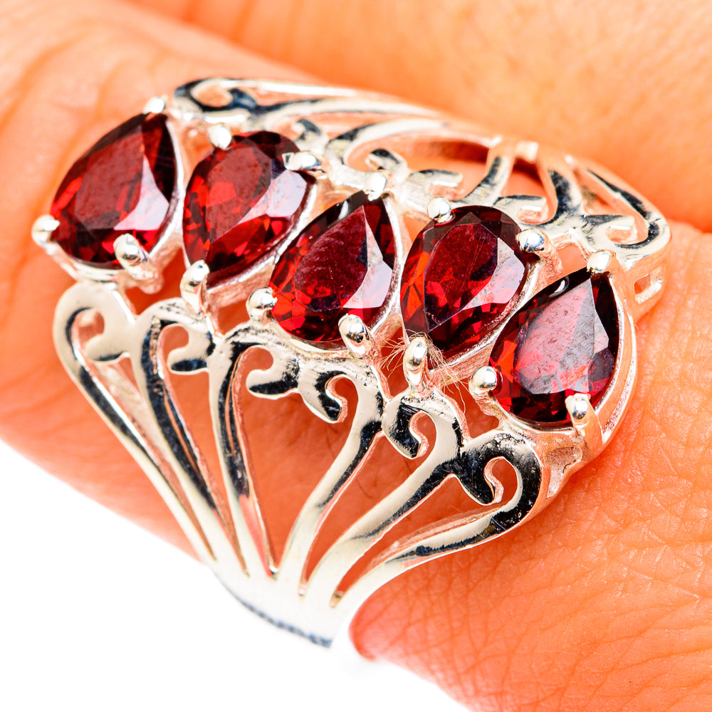 Garnet Rings handcrafted by Ana Silver Co - RING75550