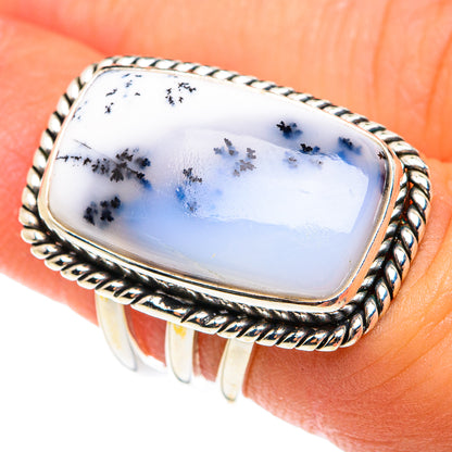 Dendritic Opal Rings handcrafted by Ana Silver Co - RING75558