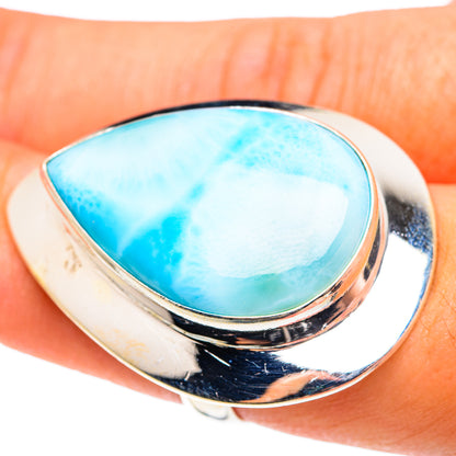 Larimar Rings handcrafted by Ana Silver Co - RING75563