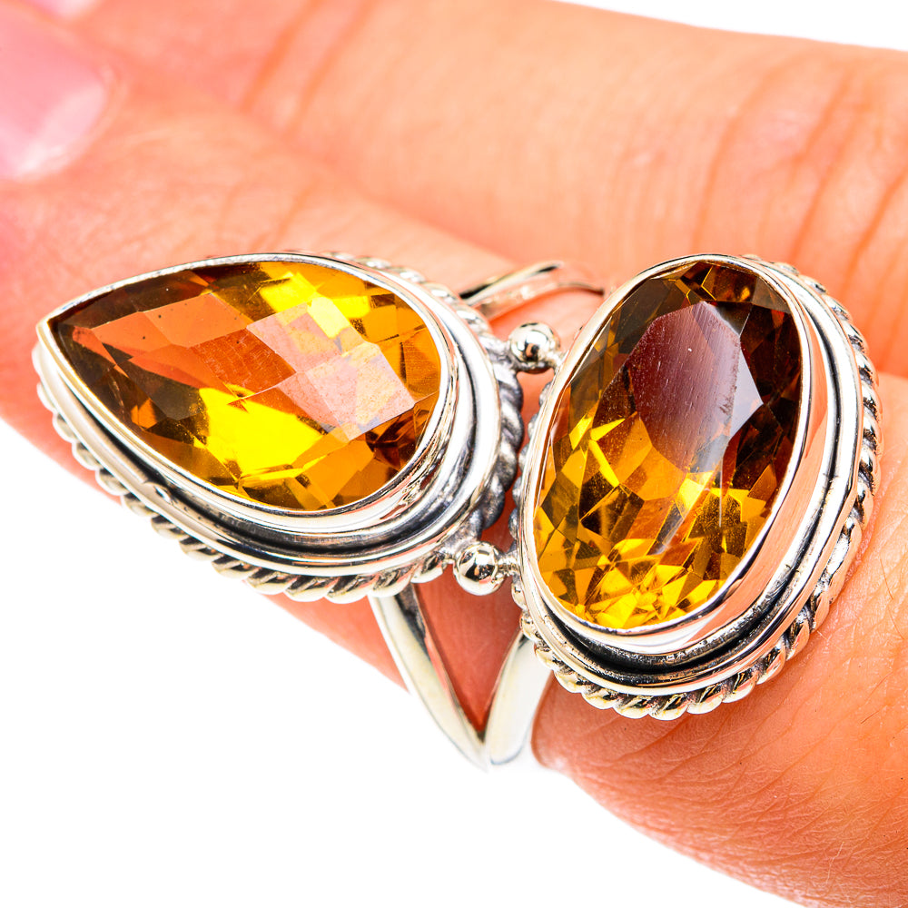 Mandarin Citrine Rings handcrafted by Ana Silver Co - RING75571