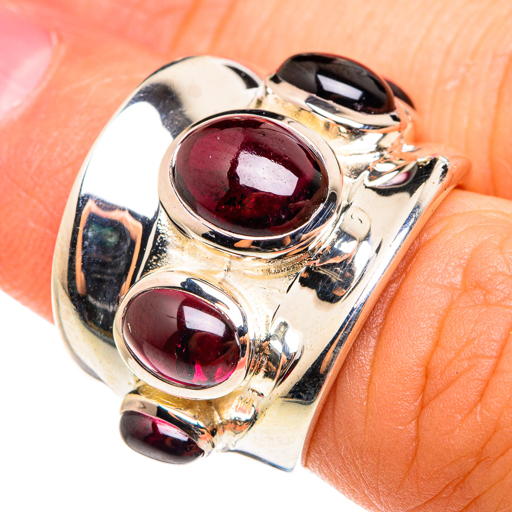 Garnet Rings handcrafted by Ana Silver Co - RING75575