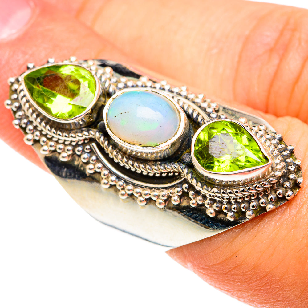 Ethiopian Opal Rings handcrafted by Ana Silver Co - RING75581
