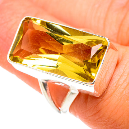 Lemon Quartz Rings handcrafted by Ana Silver Co - RING75583