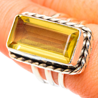 Lemon Quartz Rings handcrafted by Ana Silver Co - RING75584
