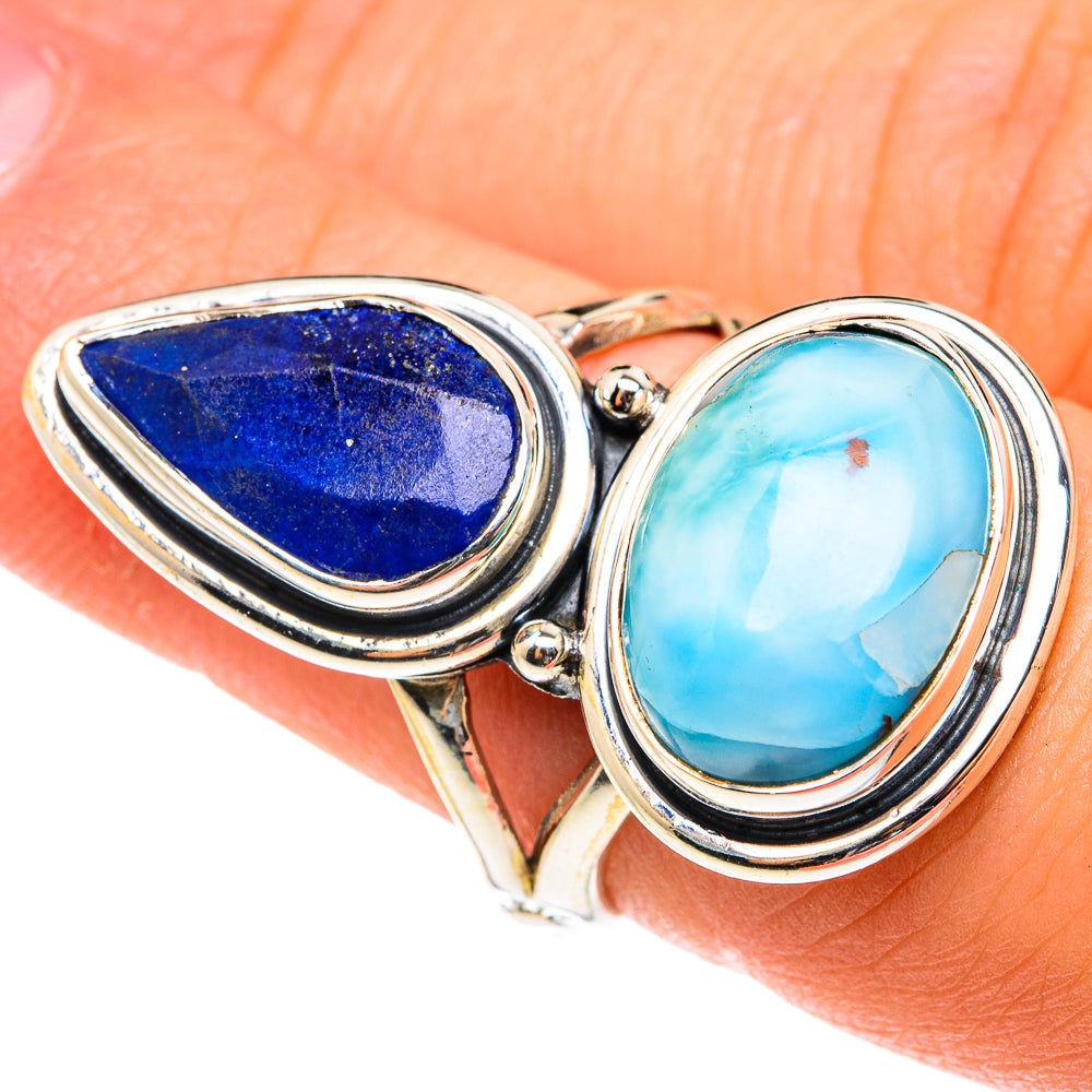 Larimar Rings handcrafted by Ana Silver Co - RING75587