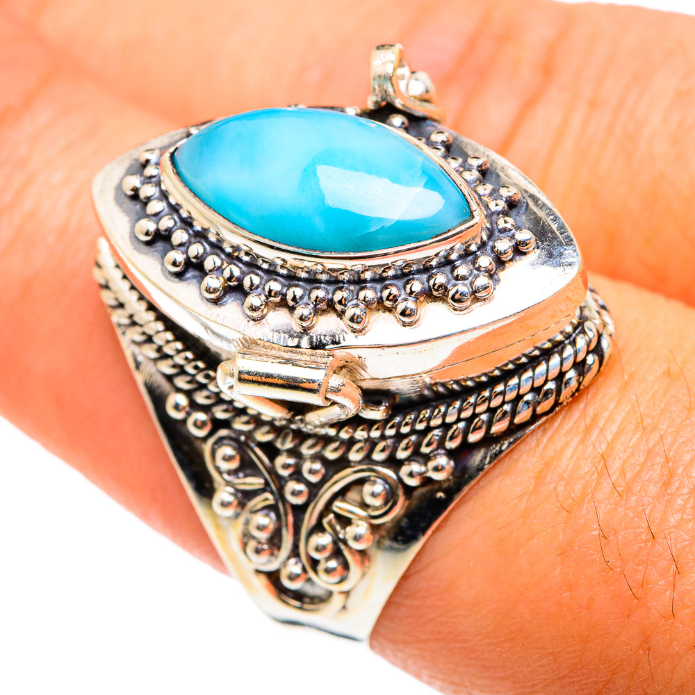 Larimar Rings handcrafted by Ana Silver Co - RING75589