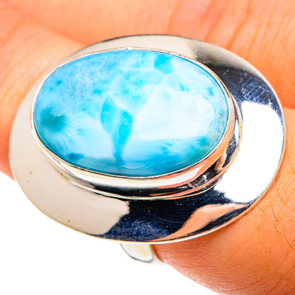 Larimar Rings handcrafted by Ana Silver Co - RING75591