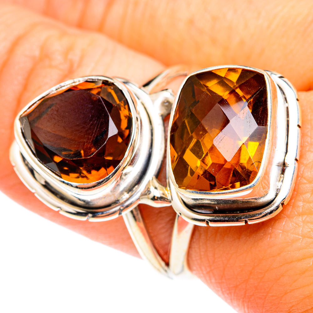 Mandarin Citrine Rings handcrafted by Ana Silver Co - RING75596
