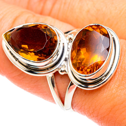 Mandarin Citrine Rings handcrafted by Ana Silver Co - RING75597