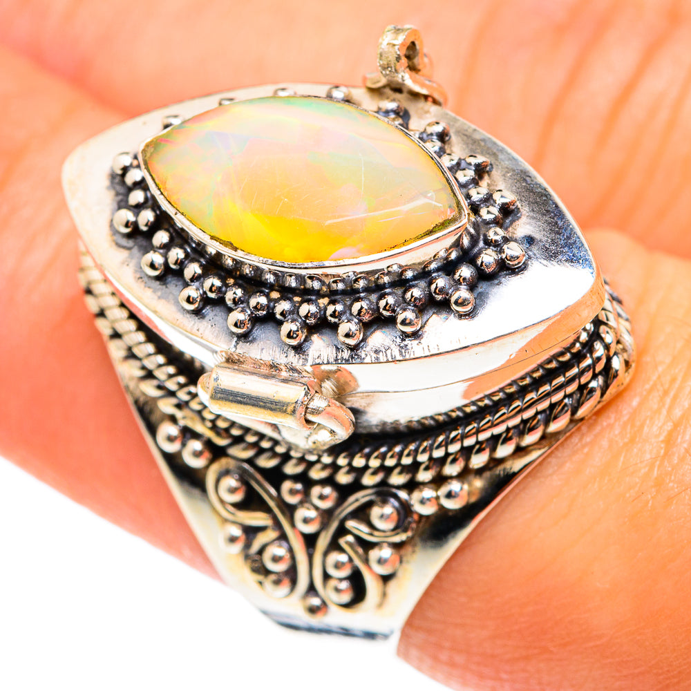 Ethiopian Opal Rings handcrafted by Ana Silver Co - RING75606