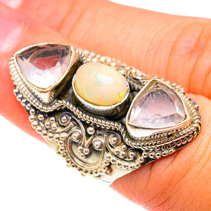 Ethiopian Opal Rings handcrafted by Ana Silver Co - RING75608
