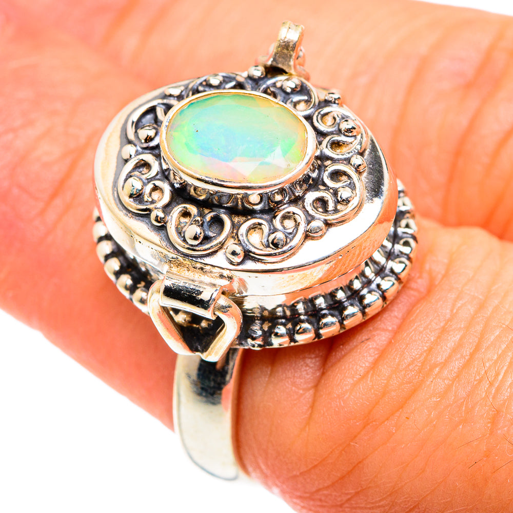 Ethiopian Opal Rings handcrafted by Ana Silver Co - RING75609