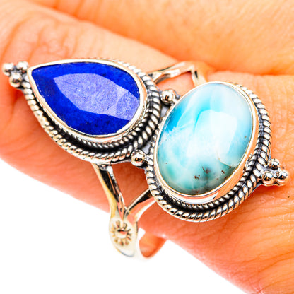 Larimar Rings handcrafted by Ana Silver Co - RING75614