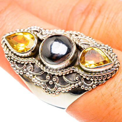Hematite Rings handcrafted by Ana Silver Co - RING75616