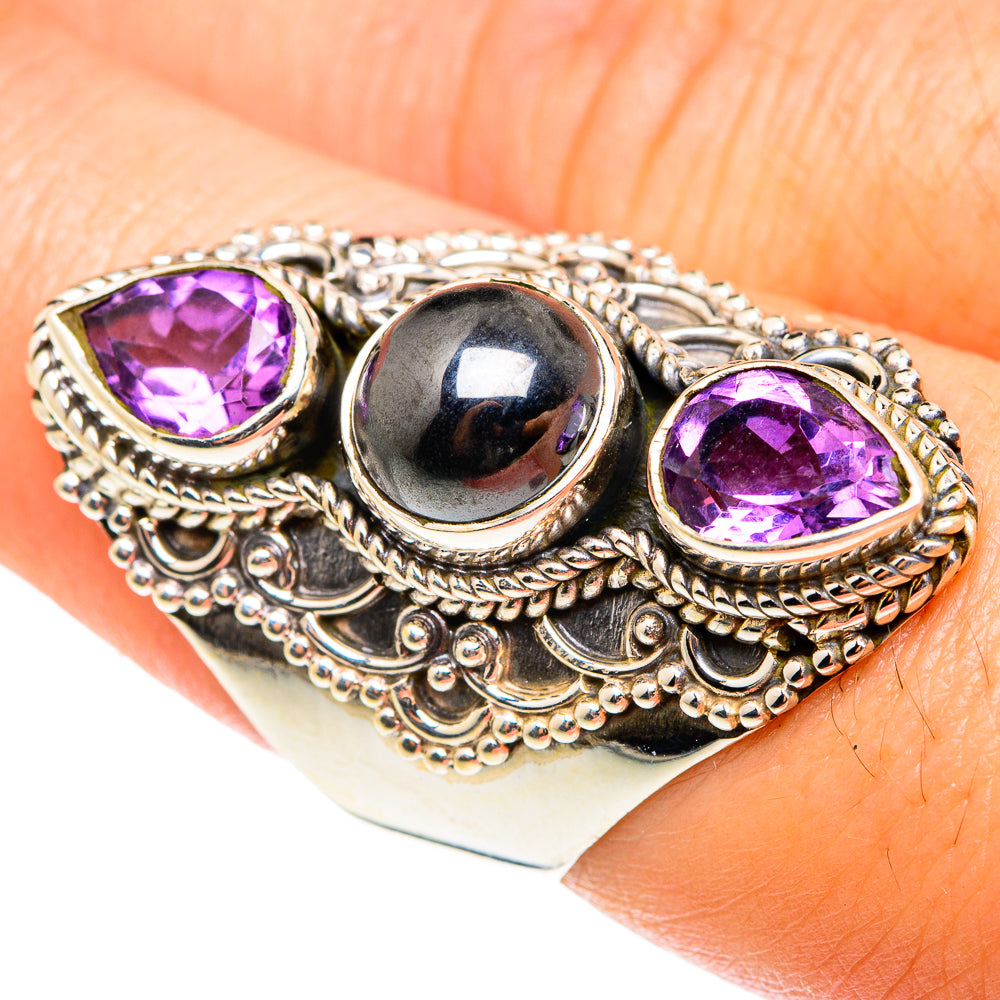 Hematite Rings handcrafted by Ana Silver Co - RING75619