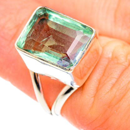 Green Fluorite Rings handcrafted by Ana Silver Co - RING75629