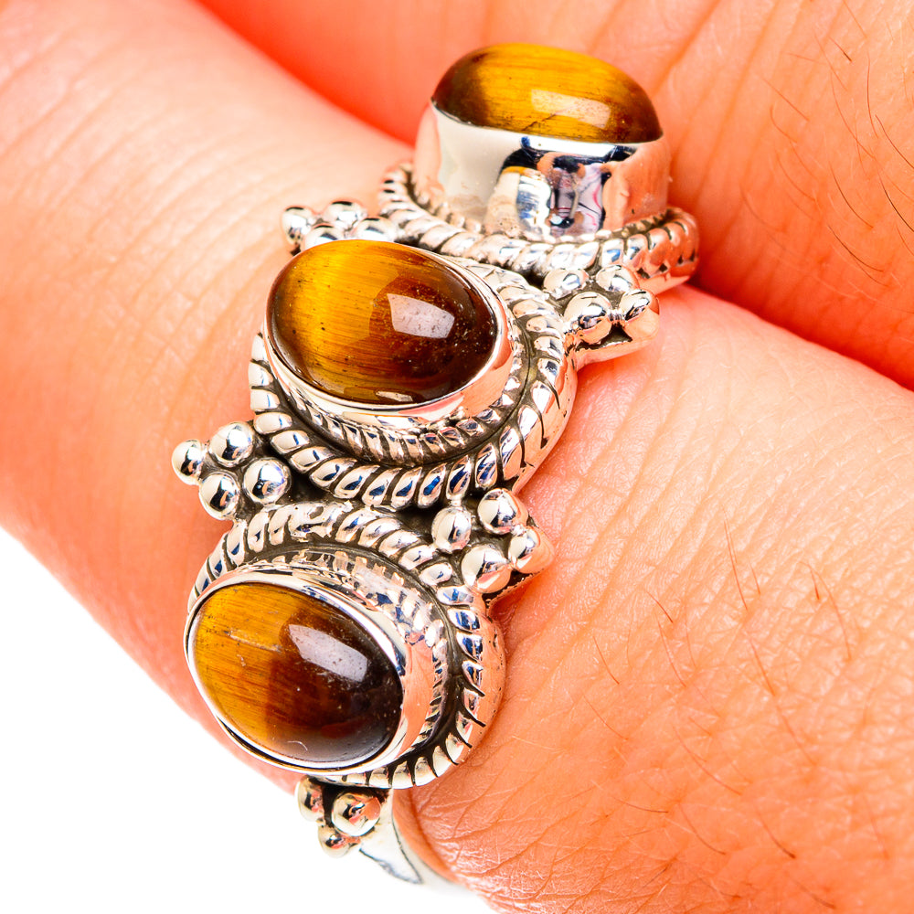 Tiger Eye Rings handcrafted by Ana Silver Co - RING75631