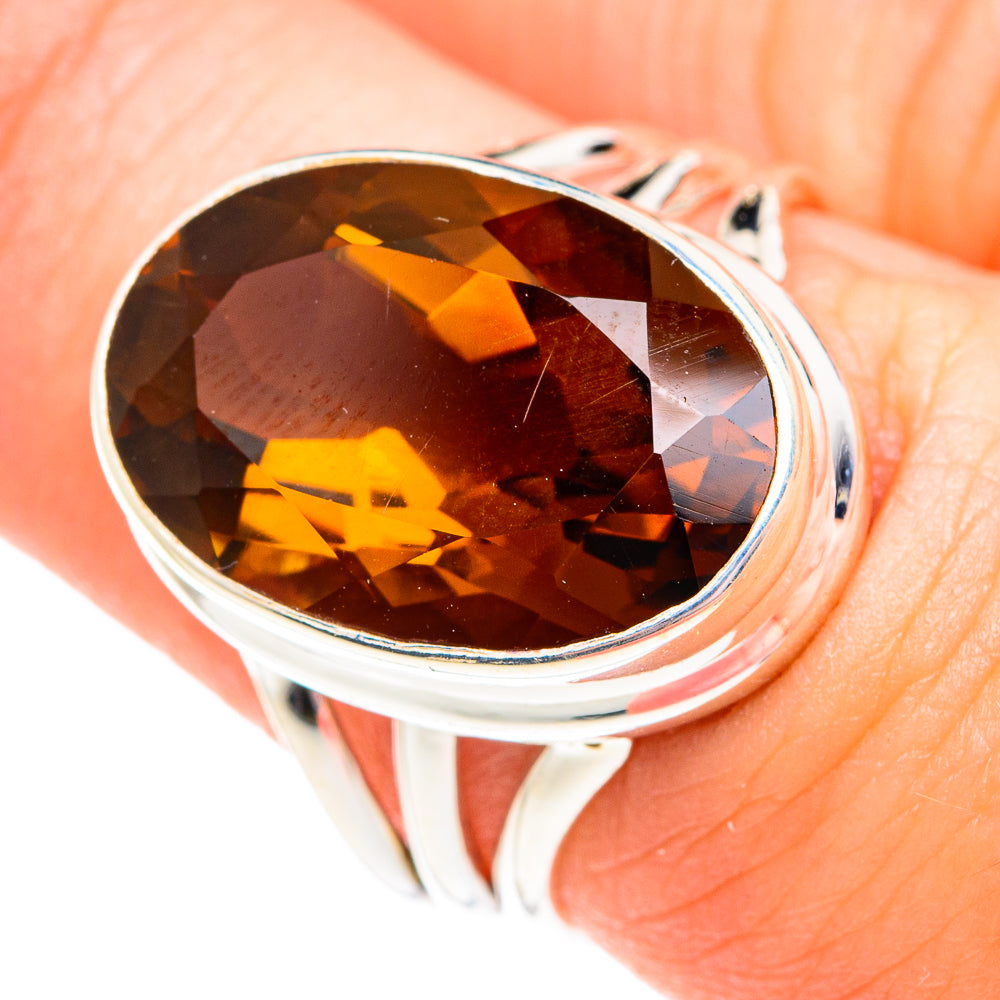 Mandarin Citrine Rings handcrafted by Ana Silver Co - RING75632