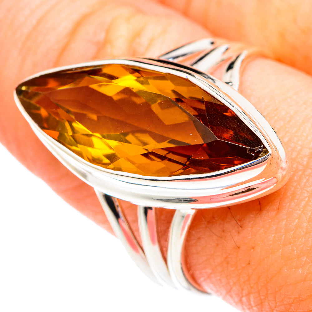 Mandarin Citrine Rings handcrafted by Ana Silver Co - RING75633