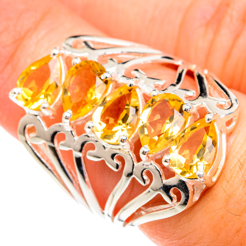 Citrine Rings handcrafted by Ana Silver Co - RING75634