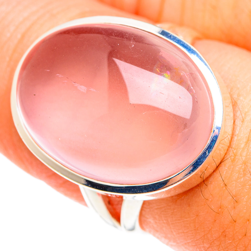 Rose Quartz Rings handcrafted by Ana Silver Co - RING75636