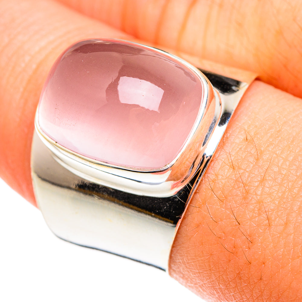 Rose Quartz Rings handcrafted by Ana Silver Co - RING75638