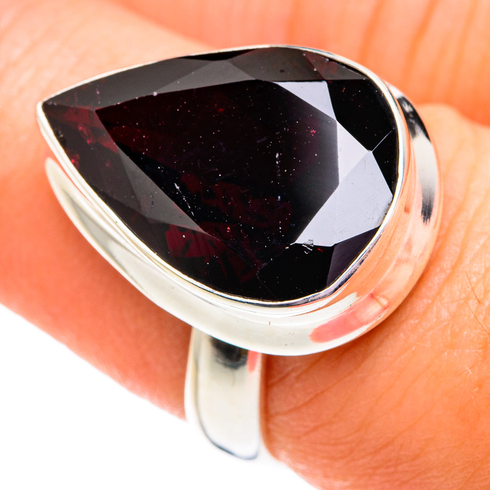 Garnet Rings handcrafted by Ana Silver Co - RING75640