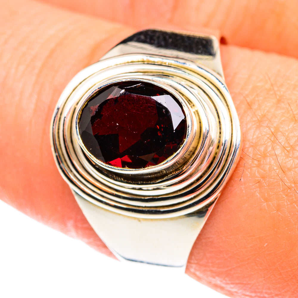 Garnet Rings handcrafted by Ana Silver Co - RING75641