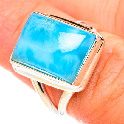Larimar Rings handcrafted by Ana Silver Co - RING75650