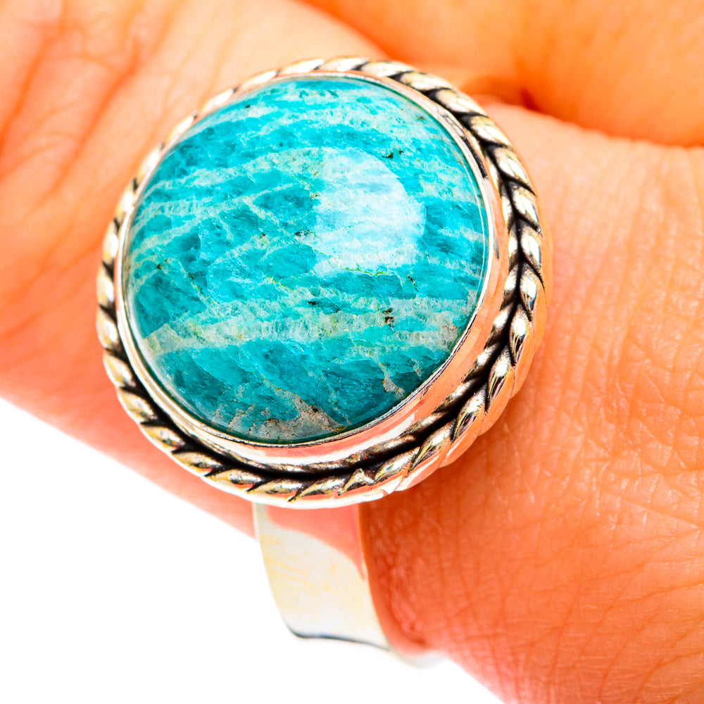 Amazonite Rings handcrafted by Ana Silver Co - RING75657