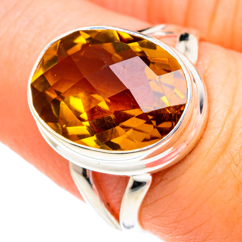 Mandarin Citrine Rings handcrafted by Ana Silver Co - RING75659